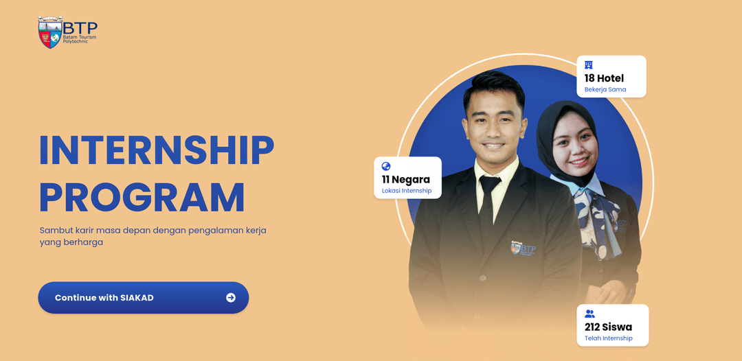 Login Page - Internship BTP